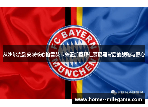 从沙尔克到安联核心格雷茨卡免签加盟拜仁慕尼黑背后的战略与野心